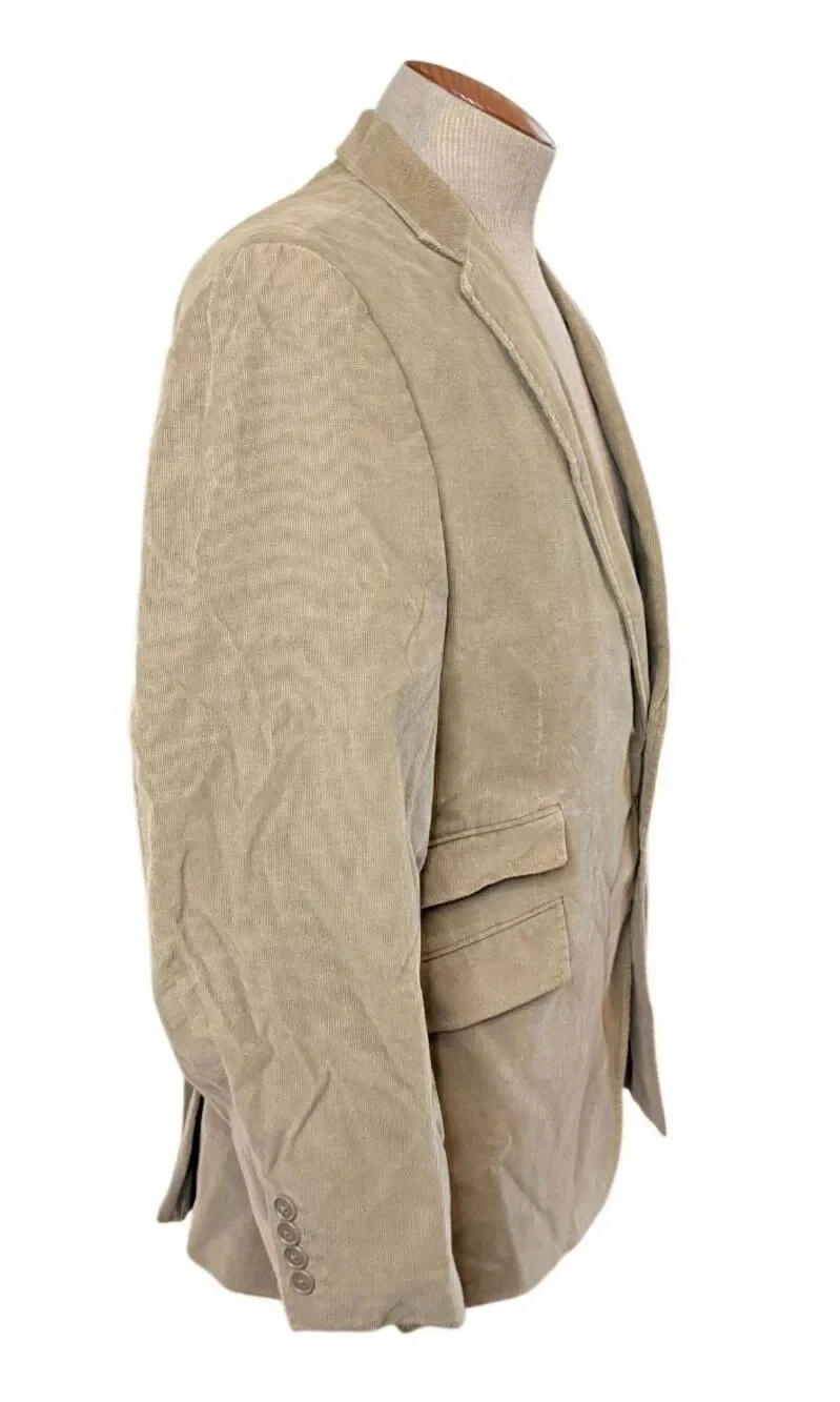 Madison Corduroy Men’s Blazer Sport Coat 42S Tan Khaki